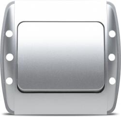 Elbi Intrerupator simplu 10A gri metalizat Zirve (EL0002834)