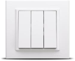 OVIVO Intrerupator triplu alb Mina 10A (EL0044298)