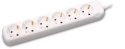 Inlet Prelungitor 6 prize cu impamantare 1 5 m alb (EL0037317)