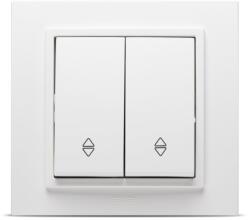 Elbi Intrerupator dublu cap scara 10A alb mat Zena (EL0072960)