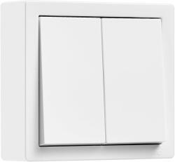 LEZARD Intrerupator dublu aplicat 10A alb Leto (EL0090052)
