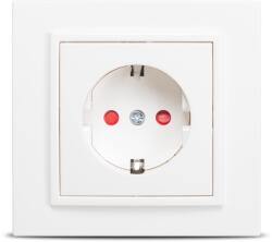 Elbi Priza Schuko 16A alba Zena cu protectie copii (EL0011941)