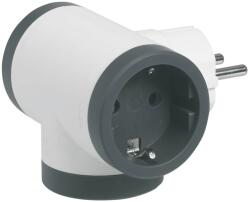 Legrand Adaptor triplu cu 3 prize laterale 2P E 16A alb gri (EL0089364)