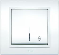 Elbi Intrerupator cap scara cu led 10a alb zena (EL0011930)
