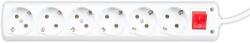 Borsan Prelungitor 3m 6 prize 3x1 cu intrerupator (EL0068411)