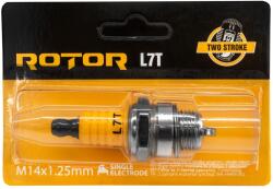ROTOR Bujie de aprindere pentru motoare in doi timpi ROTOR L7T, 1 electrod, filet M14 × 1, 25 mm, bax 10 bucati (18549)