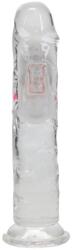 RealRock by Shots LED Vibrating Straight Cock - 7 / 18 cm - Transparent Vibrator