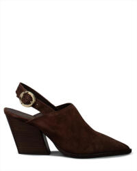 Sante Mules De Piele Cu Toc Înalt În Culoare Maro 26-103-50 (26-103-50)