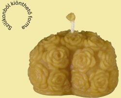 Profiszilikon Telirózsás szív szilikon gyertyaöntő forma (szgy154)