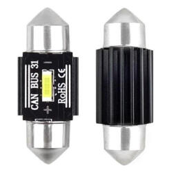 AMiO Becuri sofit CANBUS 1SMD UltraBright Festoon C5W C10W C3W 31mm Alb 12V 24V AMIO-02441 (AX_02441)