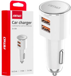 AMiO Încărcător auto 2x USB-A 3.4A AMIO-03888 (AX_03888)