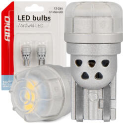AMiO Set Becuri auto T10 W5W 3x3020 SMD Alb 12V/24V AMIO-03725 (AX_03725)