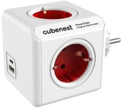 CubeNest PowerCube Original USB A+C PD 20 W 1, 5 m roșu (3507)