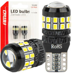 AMiO Becuri LED CANBUS T10 W5W 27SMD 2016 Alb 12V 24V (AX_04258)