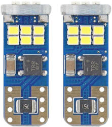AMiO Set 2Becuri LED T10 CANBUS 18SMD UltraBright 2016 T10e W5W Alb 12V 24V AMIO-01292 (AX_01292)