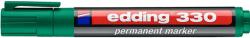 edding Marker permanent Edding 330, varf retezat 1-5 mm, verde (ED3304)