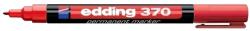 Edding Marker permanent Edding 370, corp plastic, varf rotund, 1 mm, rosu (ED3702)