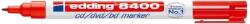 edding Marker permanent Edding 8400, pentru CD/DVD/BD, corp plastic, varf rotund, 0.75 mm, rosu (ED84002)