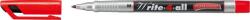 STABILO Marker permanent Stabilo Write-4-All, corp plastic, varf rotund, 1 mm, rosu (SW131412) - forit