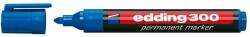 edding Marker permanent Edding 300, corp plastic, varf rotund, 1.5-3 mm, albastru (ED3003) - forit
