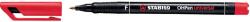 STABILO Marker permanent, Stabilo Universal OHP 842, corp plastic, varf rotund, 0.7 mm, rosu (SW84142) - forit