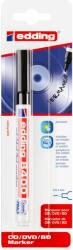 edding Marker Edding 8400 pentru CD DVD BD, permanent, negru, blister (ED8400B)