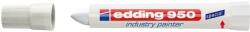 Edding Marker permanent Edding 950 Industrial, corp plastic, varf rotund, 10mm, alb (ED950049)