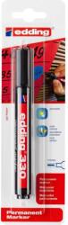 edding Marker permanent Edding 330, varf retezat 1-5 mm, negru, blister (ED33001B) - forit