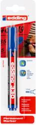 edding Marker permanent Edding 330, varf retezat 1-5 mm, albastru, blister (ED33003B) - forit