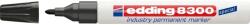 edding Marker permanent Edding 8300 Industrial, corp metalic, varf rotund, 1.5-3 mm, negru (ED083001) - forit