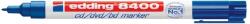 edding Marker permanent Edding 8400, pentru CD/DVD/BD, corp plastic, varf rotund, 0.75 mm, albastru (ED84003)