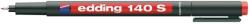 edding Marker permanent Edding OHP 140S, corp plastic, varf rotund, 0.3 mm, rosu (ED1402) - forit