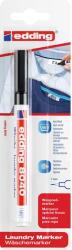 edding Marker Edding 8040, pentru etichetele textile, varf rotund 1 mm negru, blister (ED80400B)