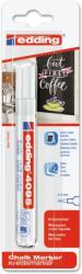 edding Marker Edding 4095 cu creta lichida, varf 2-3 mm, alb, blister (ED409549) - forit
