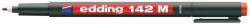 edding Marker permanent Edding OHP 142M, corp plastic, varf rotund, 1 mm, rosu (ED1422) - forit