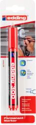 edding Marker Edding 300, permanent, varf rotund, 1.5-3 mm, rosu, in blister (ED301002)