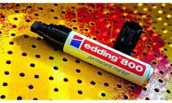 edding Marker permanent Edding 800, corp din aluminiu, varf 4-12 mm, verde (ED8004)