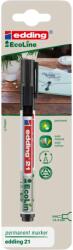edding Marker permanent Edding 21, Ecoline, negru, varf rotund 1.5-3 mm, blister (ED00021B)
