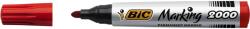 BIC Marker permanent BIC 2000, varf rotund 1.7 mm, rosu (CT8032) - forit