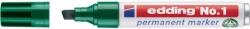 edding Marker permanent edding No. 1, corp din aluminiu reciclat, varf tesit, 1-5 mm, verde (ED14)
