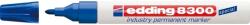 edding Marker permanent Edding 8300 Industrial, corp metalic, varf rotund, 1.5-3 mm, albastru (ED083003) - forit