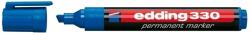 edding Marker permanent Edding 330, corp plastic, varf retezat, 1-5 mm, albastru (ED3303) - forit