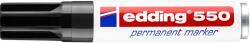edding Marker permanent Edding 550, varf 3-4 mm, negru (ED550001)