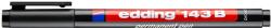 edding Marker permanent Edding 143 OHP, varf 3 mm, negru (ED1431)