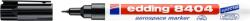 edding Marker Edding 8404 Aersopace, permanent, corp plastic, varf rotund, 0.75 mm, negru (ED008404)
