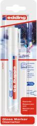 edding Marker pentru sticla Edding 95, varf rotund, 1.5-3 mm, alb, blister (ED49511B)