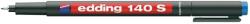 edding Marker permanent Edding OHP 140S, corp plastic, varf rotund, 0.3 mm, albastru (ED1403) - forit