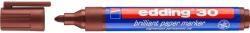 edding Marker permanent edding 30, corp plastic, varf rotund, 1.5-3 mm, maro (ED300007)