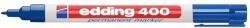 edding Marker permanent Edding 400, corp plastic, varf rotund, 1 mm, albastru (ED4003) - forit