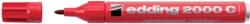 edding Marker permanent Edding 2000C, corp metalic, varf rotund, 1.5-3 mm, rosu (ED20002) - forit